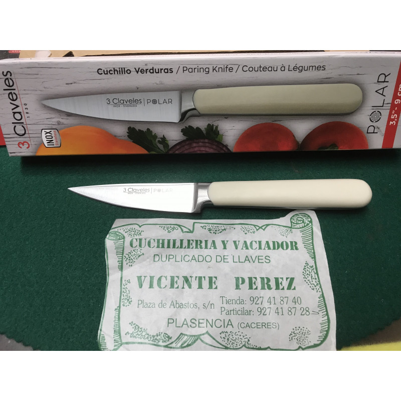 3 Claveles Cuchillo Verduras 9 cm
